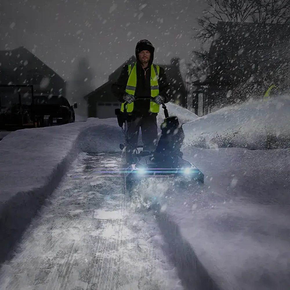 Greenworks GD82STK22 82В аккумуляторный снегоуборщик (2 x 2.5 Ач, ЗУ) ковш 56 см, выброс 6 м 2602507UC