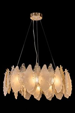 Подвесная люстра 8*Е14 LE7095/600 GD золото Infini Leon