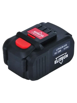 Аккумулятор ELITECH 1820.067700, 18В, 4 Ач, Li-Ion