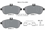 TEXTAR - 2430601-TET - Brake Pad Set, disc brake