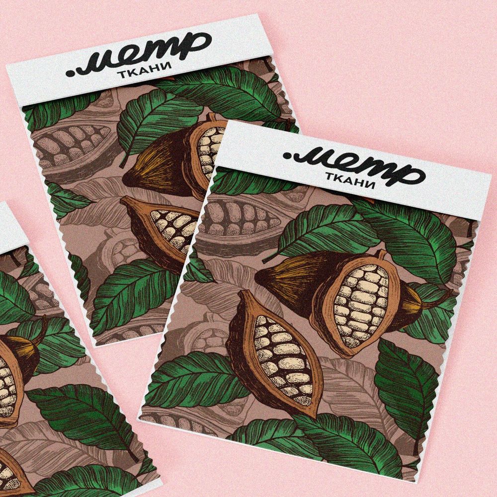 Ткань дюспо какао-бобы