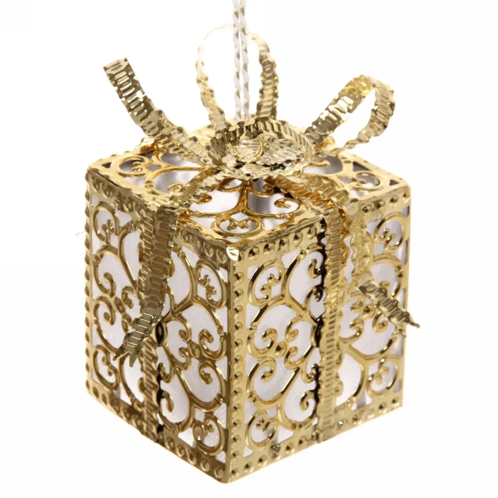 Сувенир с подсветкой «Золотой подарок» 8*12 см, Золото