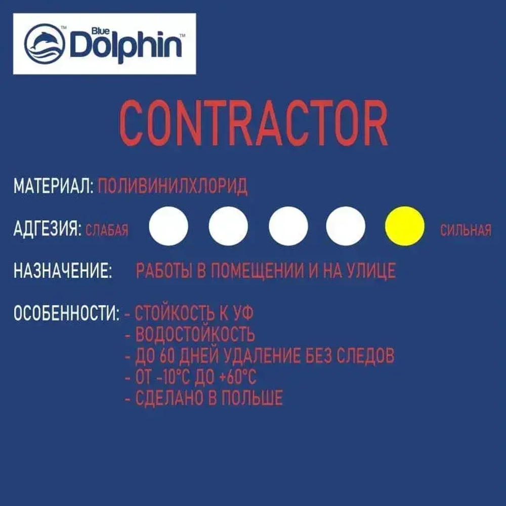 Blue Dolphin Малярная лента 48 мм 50 м, 1 шт