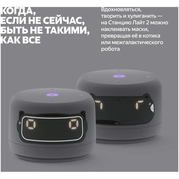 Умная колонка Яндекс Станция Лайт 2, Серый | Gray