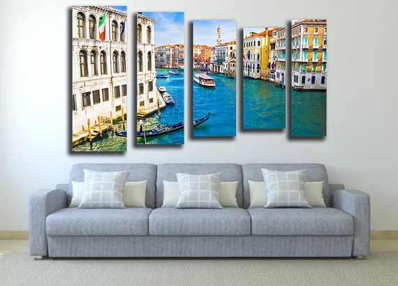 Модульная картина "Красочная Венеция"