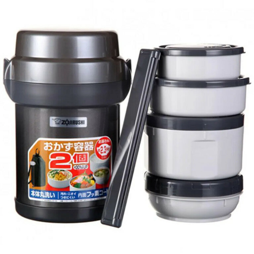 Термоконтейнер Zojirushi SL-JAF 14HG 1,27 л, Gun Metallic HG