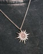 Подвеска Polar c розовым кварцем