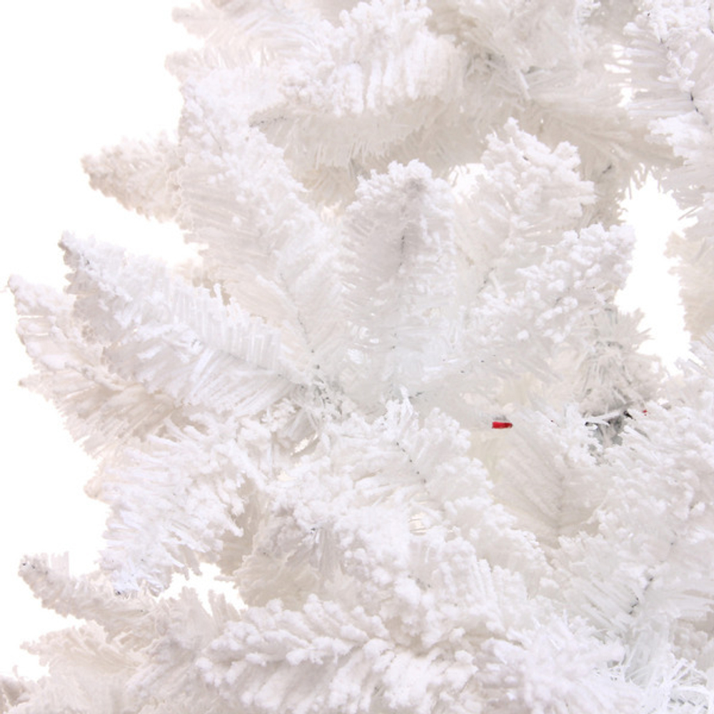 Ёлка «Звон вьюги» 180 см, ПВХ (786 веток), белый иней, Белый