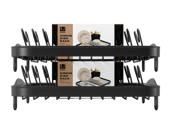 Сушилка для посуды sinkin, 28х14х35,5 см, черная
