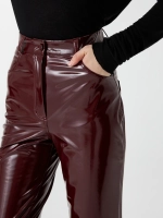 Брюки бордовые из лаке OLA OLA