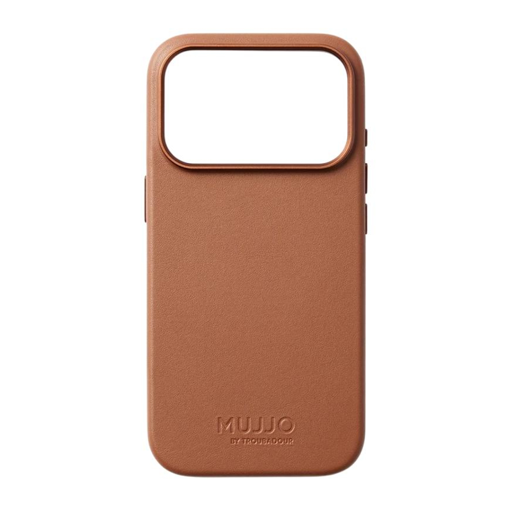 Кожаный чехол MagSafe Mujjo Full Leather Case для iPhone 17 Pro Чехол из натуральной телячьей велюровой цельнозерновой кожи с мелкозернистой фактурой и сенсорной накладкой для Контроллера камеры