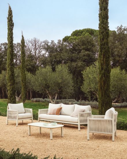 Ваза Nodila из белого стекла, 19 x 14 см