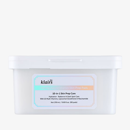 DEAR, KLAIRS Многофункциональные витаминные пэды для лица Freshly Juiced Vitamin Skin Prep Pads (290 мл)
