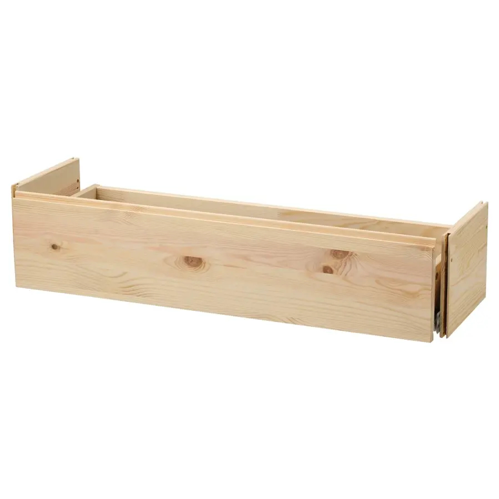 Ящик - IKEA IVAR/ИВАР ИКЕА, 18х30х80 см, под беленый дуб