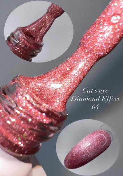 Гель-лак FOR YOU Cat's eye DIAMOND № 04