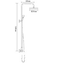 Душевая система  Bronze de Luxe ROYAL 10118R душ "Круг"
