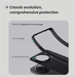 Усиленный чехол черного цвета от Nillkin для Xiaomi Poco F7 Pro и Redmi K80, серия Super Frosted Shield Pro