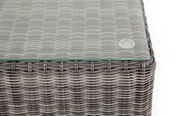 "Лунго" журнальный столик плетеный, цвет графит
