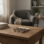 Набор ароматических свечей Selja, 12 свечей, парафин/ароматизатор ваниль