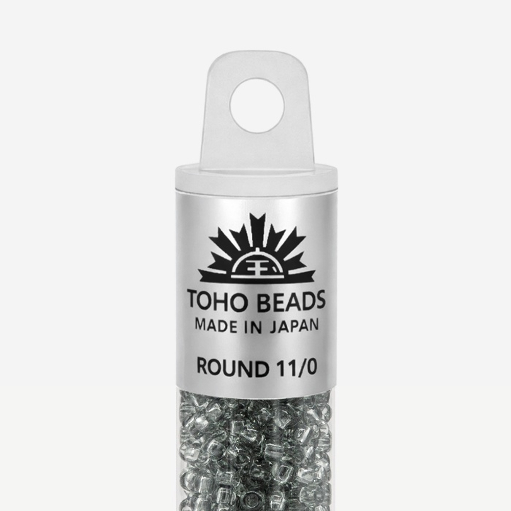 Японский бисер TOHO Round 11/0 (№9), прозрачный