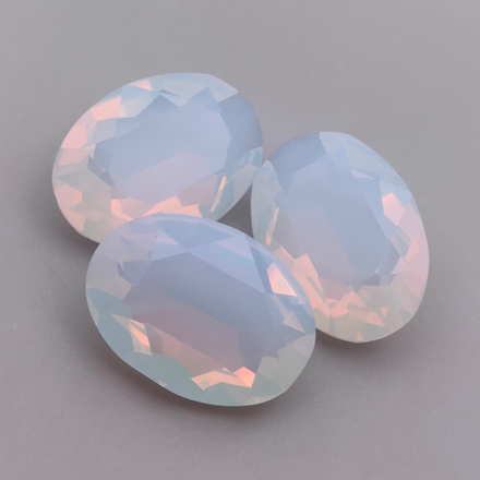 Овал К9, White Opal Unfoiled