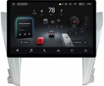 Магнитола для Toyota Camry 55 2014-2018 (рамка серебро 10) - Teyes CC4-PRO монитор 13" 2K QLED на Android 13, Snapdragon 778G, 8+128, AI, CarPlay, DSP, 4G SIM-слот