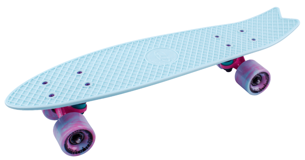 Скейтборд пластиковый Fishboard 23 sky blue TLS-406