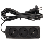 Удлинитель Engy "Эконом" 3м/3роз (ШВВП 2х0.75) черный