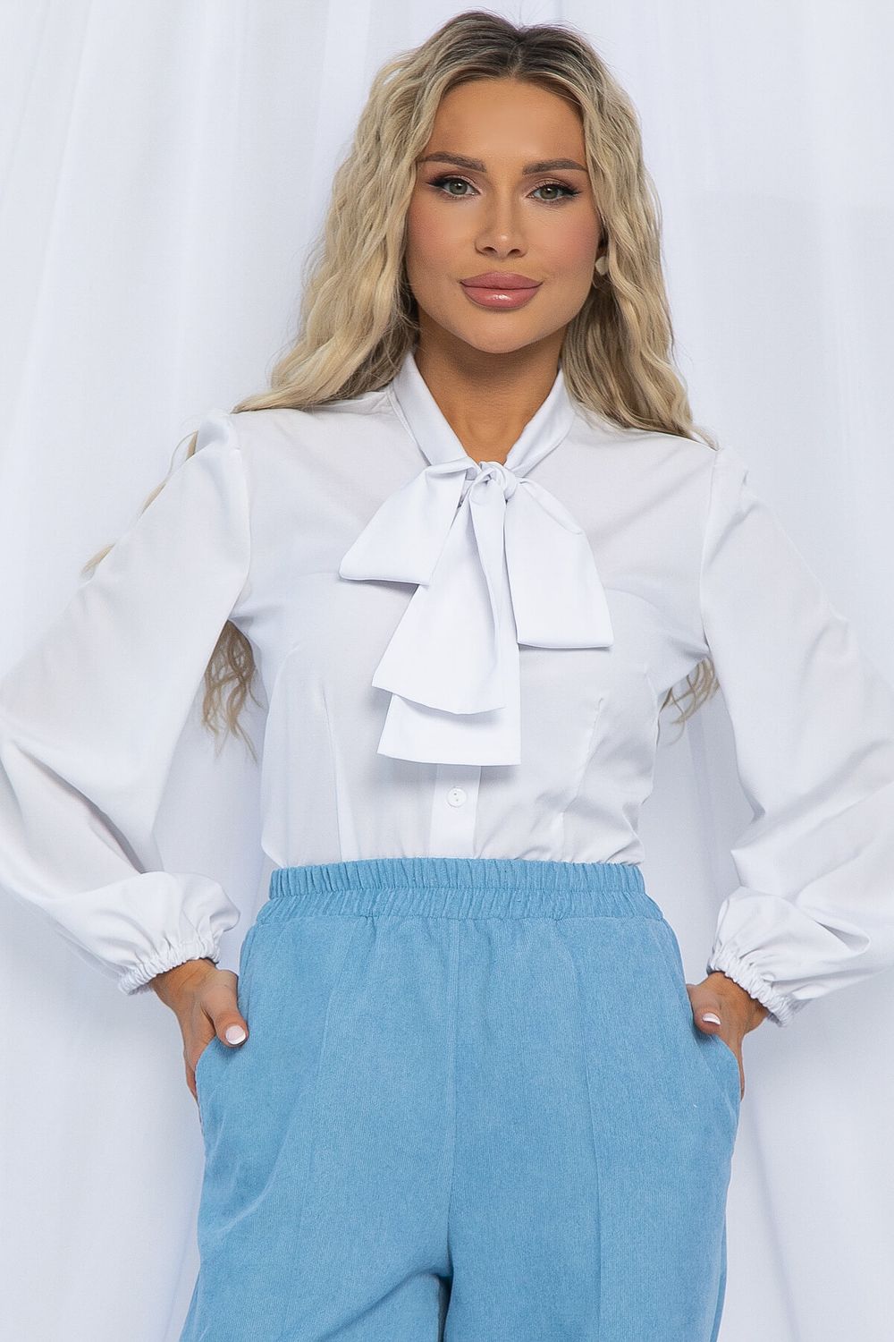 Блуза Венеция (белая) Б13014-14М LT Collection