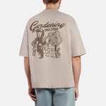 Футболка HAIDED GARDENING Grey Beige