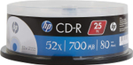 Оптический диск HP для записи CD-R 52 X 700MB / 80 min 25 шт/упак