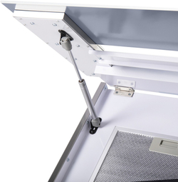 Каминная вытяжка Maunfeld MERSEY 60 Inox Glass white