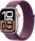 Apple Watch Series 10, 46 мм, корпус из алюминия цвета «розовое золото», спортивный ремешок петля цвета «сливовый» S/M (MWY83)