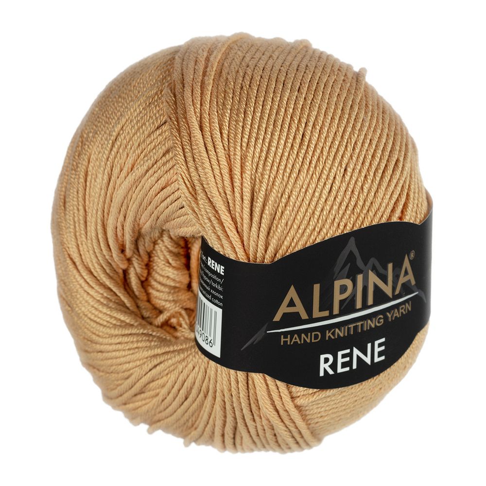 Пряжа Alpina Rene / уп.10 мот. по 50г, 105м, 783 бежевый Пряжа Alpina Rene / уп.10 мот. по 50г, 105м, 783 бежевый