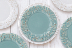 Тарелка закусочная 22.5см Easy Life Venice голубая