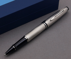 Ручка-роллер Waterman Expert 3, цвет: Stainless Steel CT, стержень: Fblk