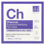 Dr. Botanicals, Матирующая маска для лица с углем, для комбинированной и жирной кожи, 60 мл (2 жидк. Унции)