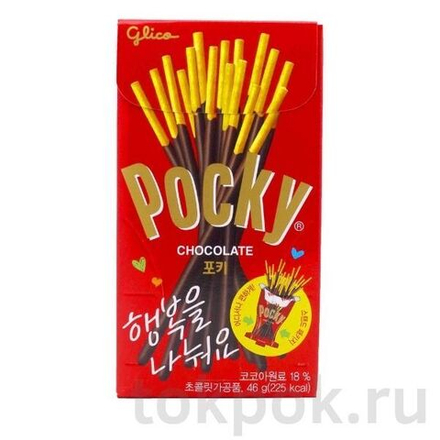Бисквитные палочки с шоколадом Pocky, 46 гр