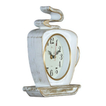 2523-004 Часы настенные чашка 25х24см, корпус белый с золотом "Классика" "Рубин"