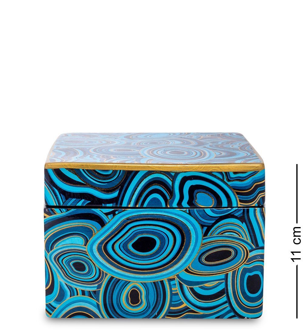 IG-110 Шкатулка для украшений «Голубой малахит» (набор из 2 шт.)