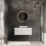 Тумба с раковиной Black&White Universe 80 см U907.800-1 white matt / lauren gold