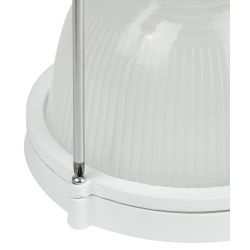 Светильник ЭРА НБП 04-100-001 Акватермо алюминий/стекло IP54 E27 max 100Вт 280х160 овал белый