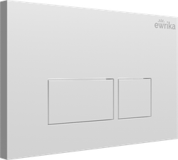 Кнопка смыва для унитаза EWRIKA 0042 пластик, цвет белый