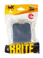 BRITE Выключатель 1-клавишный перекрестный 10А ВС10-1-3-БрМ маренго IEK
