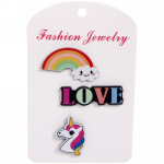 Значки в наборе 3шт «Summer element», любовь