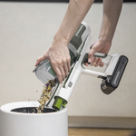 Пылесос вертикальный акк. Greenworks SV24360, 24V, б/щет, 250 Вт, 17 кПа, электрощетка, 2 насадки, LED, белый+серебро, 1х4Ач и ЗУ (4702107UB)