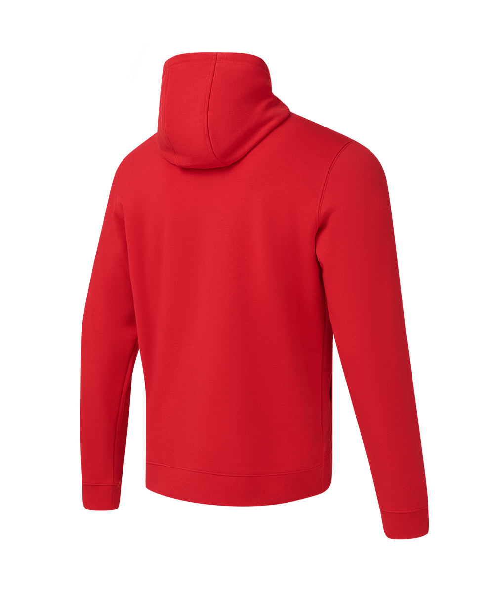 Флисовое худи на молнии ESSENTIAL Cotton Fleece FZ Hoodie, красный