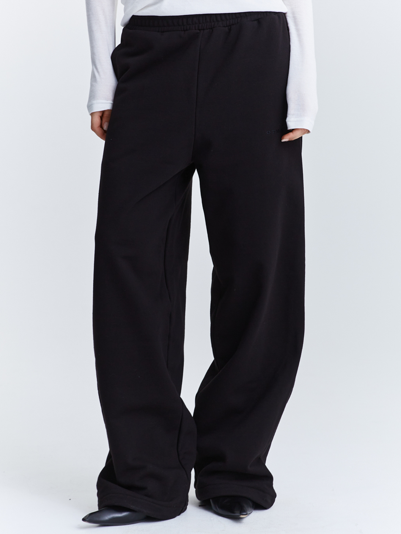 Брюки багги из футера