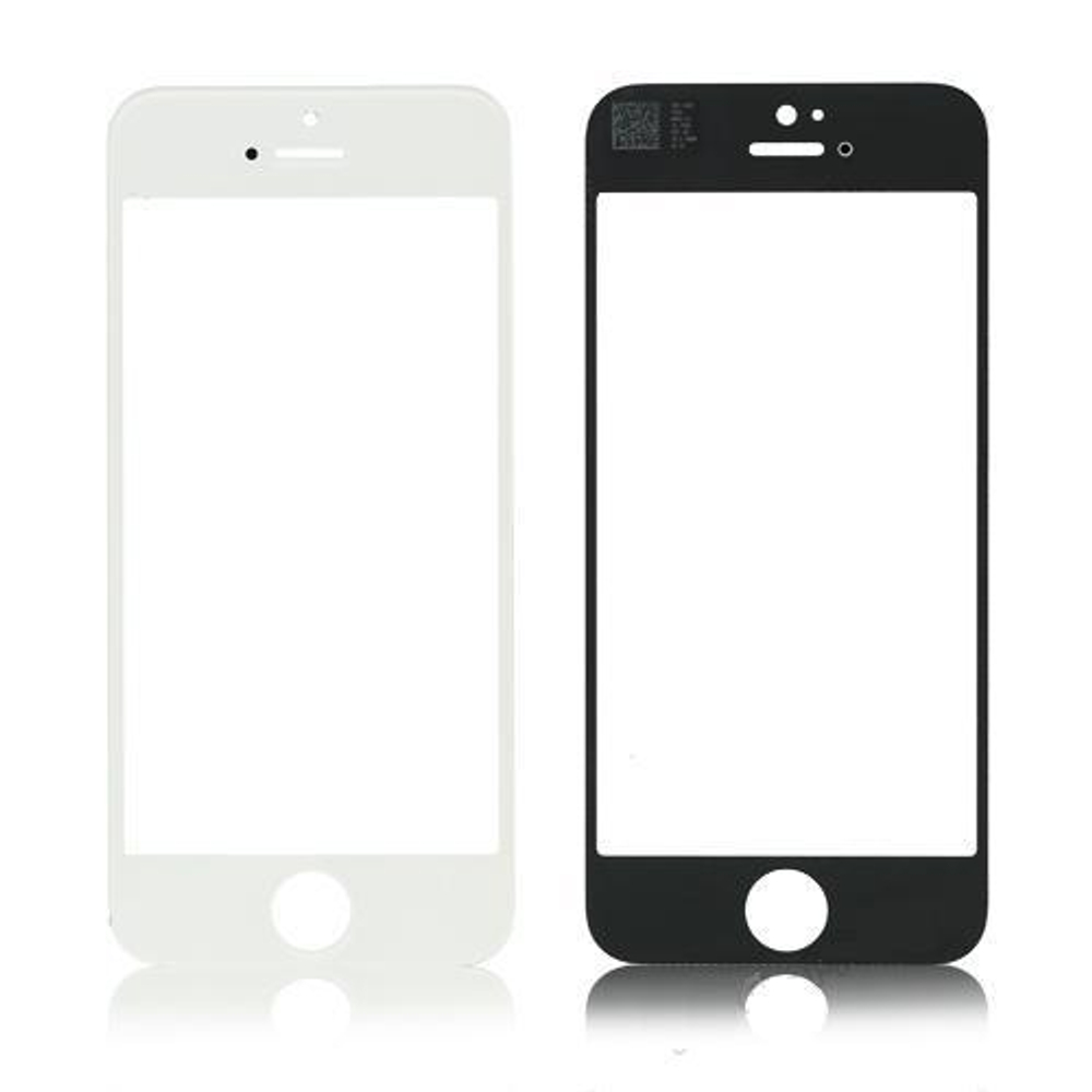 Фронтальное стекло, лицевое стекло iPhone 5/5S/5C (черное/белое)