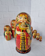Матрешка авторская "Лесняночка" 7мест